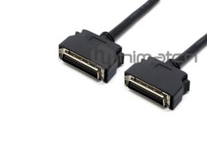 China MDR Male To MDR PVC 2m 50 Pin SCSI Cable For Servo Motor factory