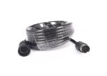Black Plastic 13 Pin Din Cable , Waterproof DIN Amplifier Cable