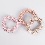 Silk Scrunchies For Hair 100% Mulberry Silk Ties For Curly Hair Scrunchies