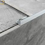 12mm Aluminium Tile Trim Metal Tile Trims Polish Silver Finishing Factory