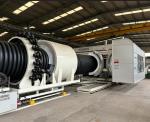 OD2000 Large Size Plastic Corrugated Pipe Extrusion Line For Drainage, Sewage,