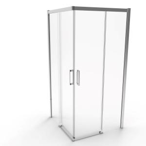 China Aluminum, Mirrorlight Color,,Double Sliding Door ,Bathroom Shower Room factory