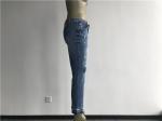 LTD Ladies Denim Jeans / Light Wash Denim Jeans With Blasting / Whisker TW76855