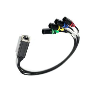 Fan to Fan Ethercon RJ45 Tactical Ethernet 4CH Audio Multicore Network Cable