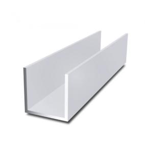 China Aluminum 6063 Extrusion U Shaped Tube Aluminium U Channel Railing Profile factory