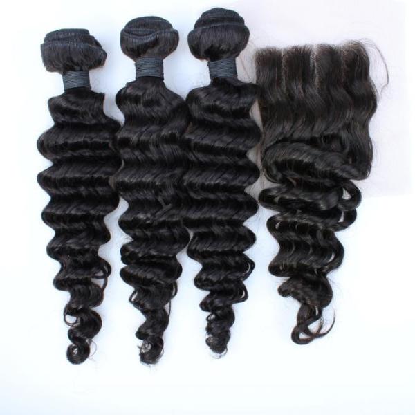 wholesale 8A grade cheap 3 parting lace closure brazilian virgin hair bundles