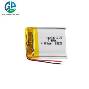 China KC IEC62133 High Quality 3.7v 102530 6s 3s 700mah Lithium Polymer Ion Battery For Smart Watch factory