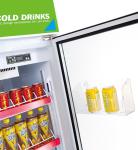 1000L Commercial Beer Coolers , Stainless Steel Upright Double Door Display
