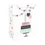 Birtday party paper bag custom hot stamping cash on sale wholesale