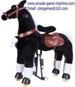 China Black Horse Mechanical Animal Kiddie Rides Toy For Sale factory