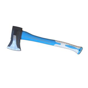 China chopping axe with fiberglass handle factory