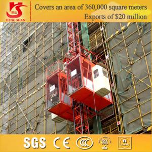 China Single Cage and Double Cages construction elevator equipment for buliding factory