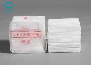 China Cotton Cellulose Cleanroom Wipe Biodegradable 25x25cm High Absorbency factory