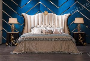 China 2015 new design swing bed modern luxury princess wood bed design for bedroom factory