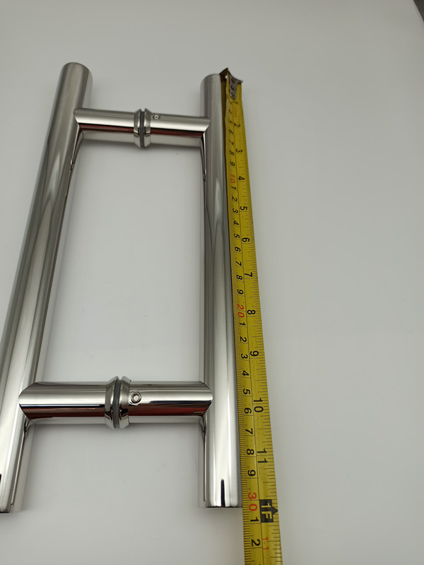 Villa Square Glass Door Handle Stainless Steel 304 Chrome Handle For Tempered Glass Door