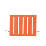 Orange Drum Silicone Rubber Heating Pad For Oil / Water Heating