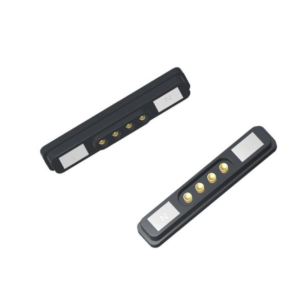 2.2mm Pitch Magnetic Connectors 12V 2A Magnetic Pogo Connector With Black