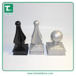 China manufacturer Aluminum ball cap fence post cap 2" 2.5" 3" 4" Press fit