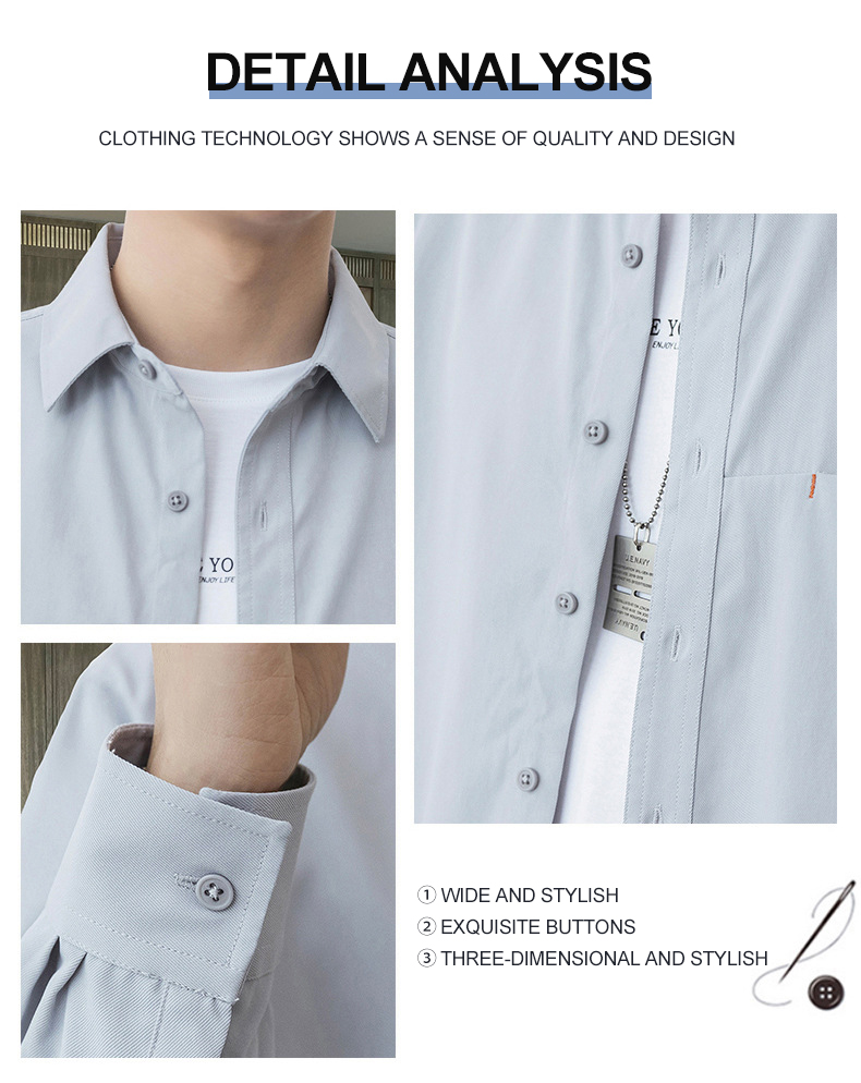 LCBZ Custom Color Oversized Mens Shirt Jacket in Heavy Cotton for Casual Autumn Wear