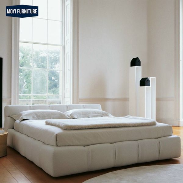 Plywood Modern Luxury Soft Room Double Design Bed Room Set Bedroom Furniture Featuring Tatami Queen Frame Gold Velvet Bed