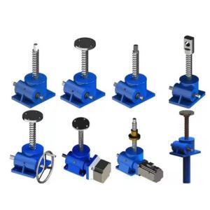 China Manual Base Rotating Reduction Lift / Transmission Worm Gear Screw Jack factory