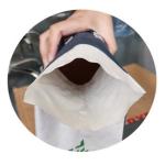 25kg Kraft Paper Valve Cement Pasted Valve Multiwall Paper Bags Eco Friendly