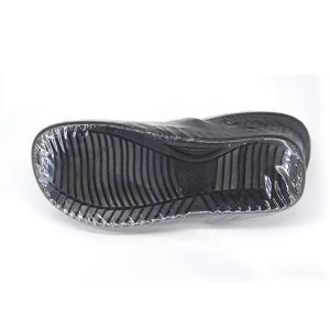 China Black Non Slip ESD SPU Antistatic Slippers For Work Lab Cleanroom factory