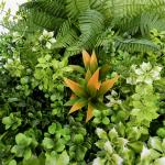 UV 3D Artificial Green Walls Panel 50*50CM PE Vertical Garden Decoration