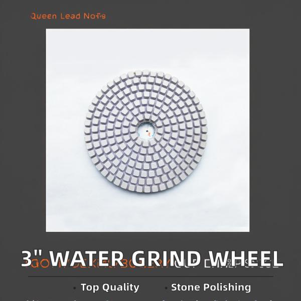 3-Inch Metal Bond Water Grinding Wheel for Marble Diamond Stone Ceramics Water Grinding Tablet Concrete Polishing
