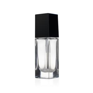 China Pump Sprayer Glass Liquid Foundation Bottles Recyclable Cosmetic Packaging factory