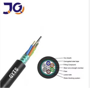 China GYTS Fiber Optic Cable Steel Armored PE Sheath Directly Buried Best Price factory
