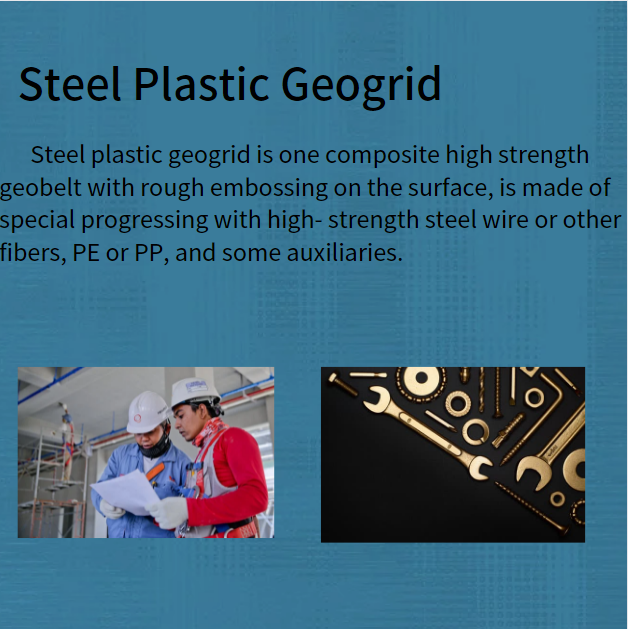 Steel Plastic Geogrid for Road Construction High Tensile Strength and Acid Resistant