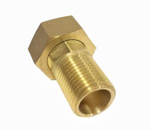 China ANSI Hexagon Lead Free Brass Fittings Water Meter Connector 1.6Mpa factory