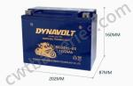 ODM Dynavolt MG24HL-BS Nano Gel ATV Batteries T4 LEAD Terminal 24Ah 12V 4