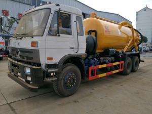 China Septic Vacuum Suction Truck 210hp 10 Wheel 16cbm With Hydraulic Control System factory