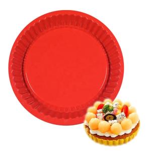 China 4-9 Inch Non Stick Microwave Safe Rubber Silicone Pizza Pan Food Grade factory
