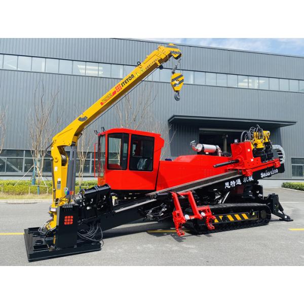 China 600KN Pullback Horizontal Directional Drilling Machine 194KW Engine factory
