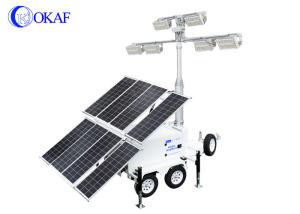 China OKAF Mobile Solar Light Tower for Construction Lighting factory
