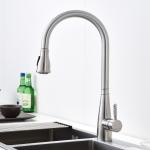 Motion Activated Pull Down Kitchen Faucet 18/10 Stainless Steel Rotatable