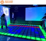 Wall And Ground LED Dance Floor Tile Jumping Grid Interactive Game