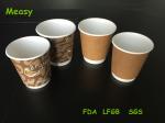 Double Wall Customized Kraft Paper Cups Small/Medium/Large Size For Coffee