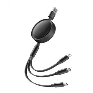 China Retractable Multiple OD 3.5mm Universal Charging Cables Custom Logo factory