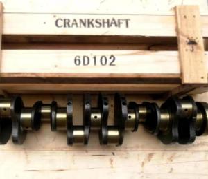 China 6735-01-1310 Diesel Engine Crankshaft 6D102 PC200-6 PC200-7 components For Excavator factory