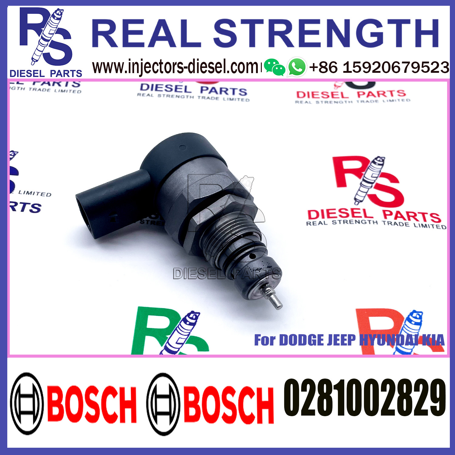 BOSCH Control Valve 0281002829 DRV Regulator Solenoid 0281002829 for DODGE JEEP HYUNDAI KIA
