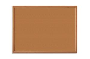 China Factory Wholesale Price 60x40cm Framed Cork Memo Board For School Use at Nature Cork Color factory