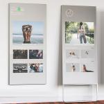 Touch Screen Camera Intelligent Display Interactive Fitness Mirror 43 Inch Floor