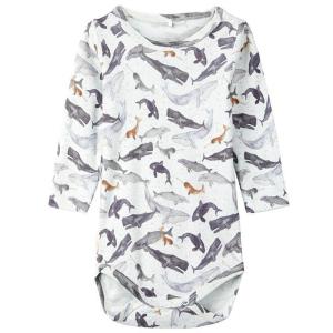 China Baby Clothes New Design Cotton Fish Print Long Sleeve Baby jumpsuit Baby Romper factory