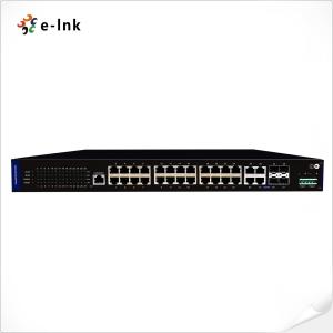 China 10/100/1000M Industrial Managed PoE Switch 4xTP/SFP Combo Ports Rack Mounting factory