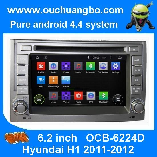 Ouchuangbo Auto DVD Stereo Multimedia Kit Hyundai H1 2011-2012 Android 4.4 GPS