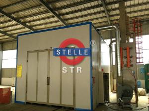 China Larger Sandblasting Room / Shot Blasting Booth Car Paint Rust Removing factory